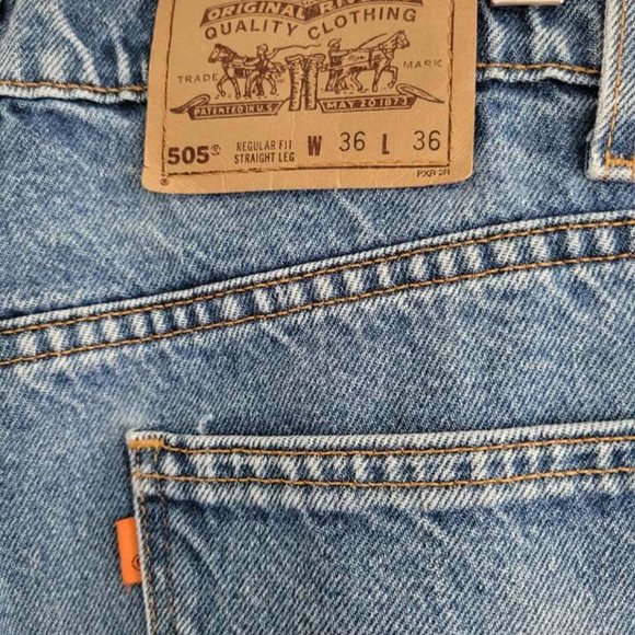 Vtg Levi's 505 Orange Tab Regular Fit Straight Leg - Picture 2 of 10